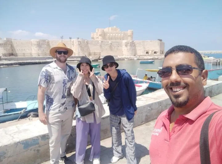 Private guided tour of Qaitbay Fort Alexandria with professional local guide.