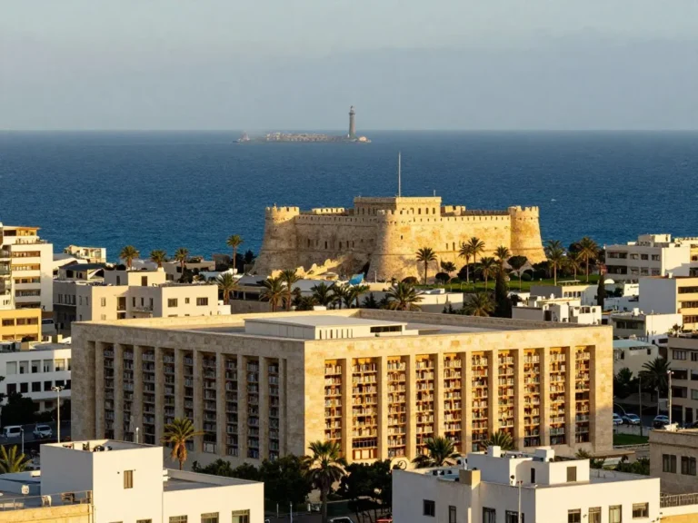 The historic Citadel of Qaitbay on the Mediterranean coast, a highlight of Alexandria Day Tours exploring Egypt's ancient heritage.